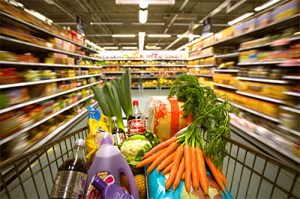 Rondje supermarkt