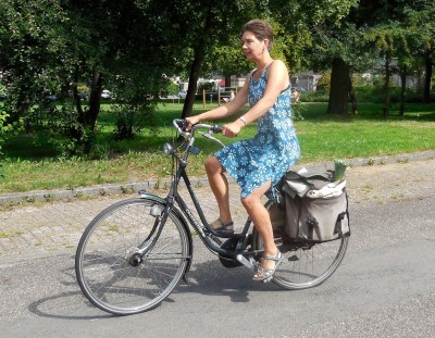 boodschappen op de fiets