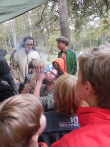 vuurnestje aanblazen