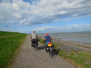fietsen dijk Zeeland