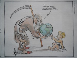 cartoon zorg voor de aarde