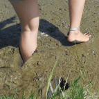 tot de knieen in de blub