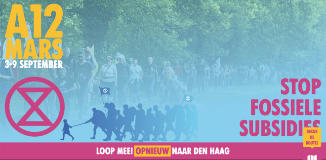 Poster stop fossiele subsidies mars langwerpig